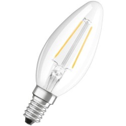 OSRAM Ampoule LED Flamme clair filament 2,5W 25 E14 chaud