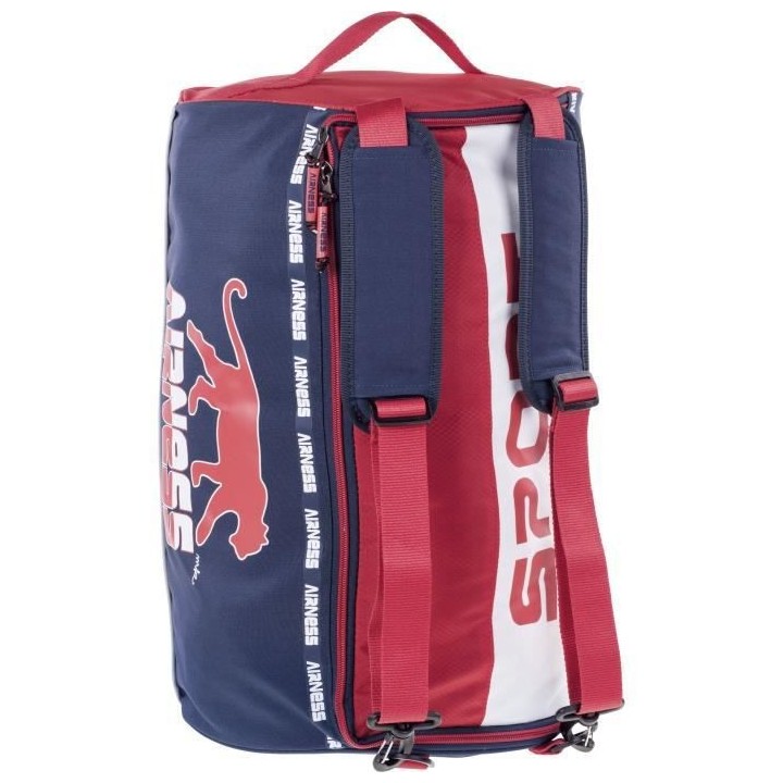 AIRNESS Sac de Sport Rouge/Bleu/Blanc Enfant