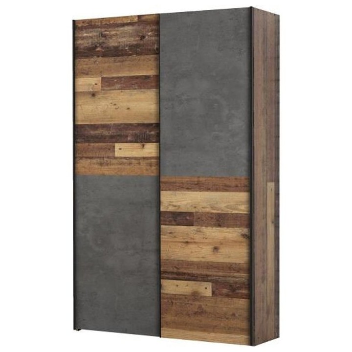 Armoire 2 portes coulissantes multifonction - Panneaux de particules -