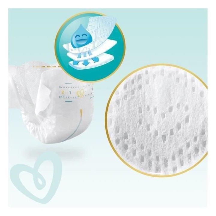 PAMPERS Premium Protection Taille 5 11-16kg - 136 Couches, Pack 1 Mois