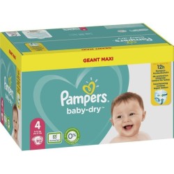 Pampers Baby-Dry Taille 4, 92 Couches