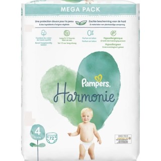 PAMPERS Harmonie Taille 4 - 72 Couches