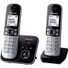 Panasonic KX-TG6822 Duo Téléphones Sans fil Répondeur Noir Gris