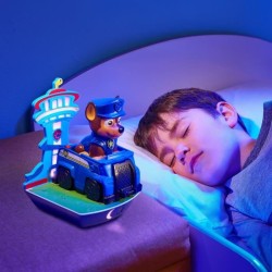 Veilleuse et réveil éducatif 3 en 1 - PAW PATROL - GoGlow Dream Pat'Patrouille - Lampe torche et indicateur de réveil Chase