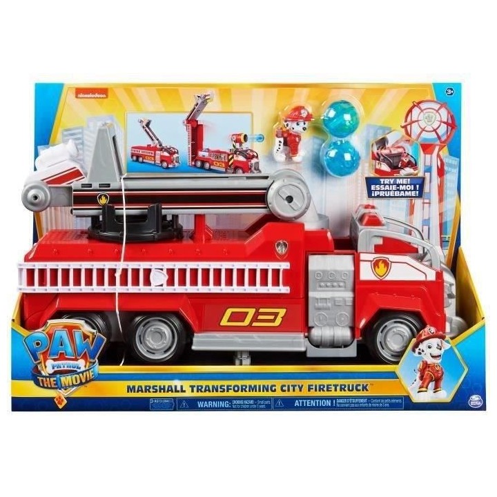 PAT PATROUILLE LE FILM - CAMION DE POMPIERS TRANSFORMABLE MARCUS - 606