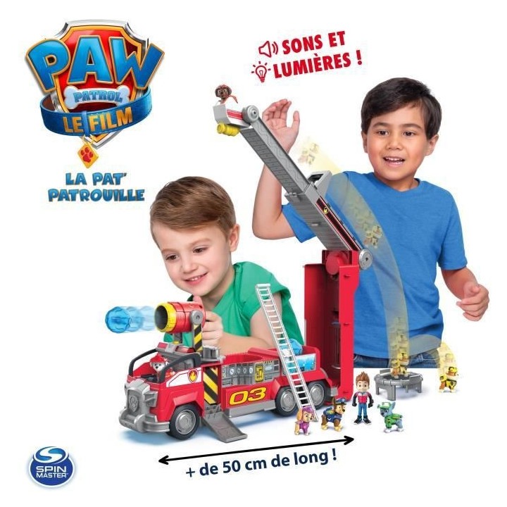 PAT PATROUILLE LE FILM - CAMION DE POMPIERS TRANSFORMABLE MARCUS - 606