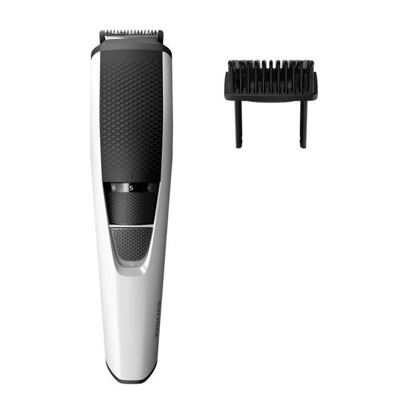 PHILIPS BT3206/14 - Tondeuse Barbe Series 3000 - Guide de coupe dynamique - Lames en inox - 45 min d'autonomie