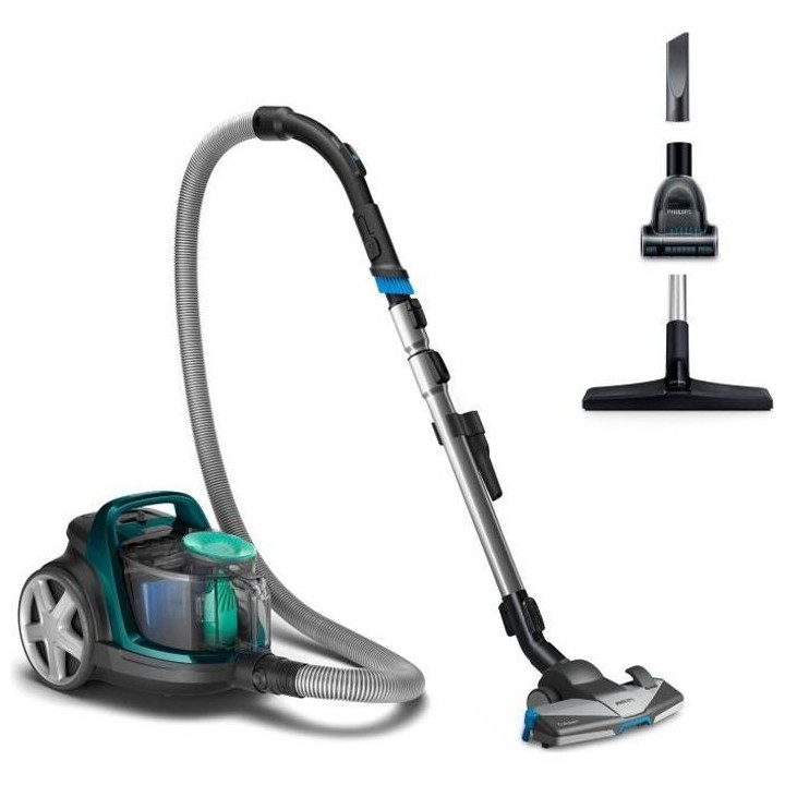 PHILIPS FC9555/09 Aspirateur traîneau sans sac PowerPro Active - Bros