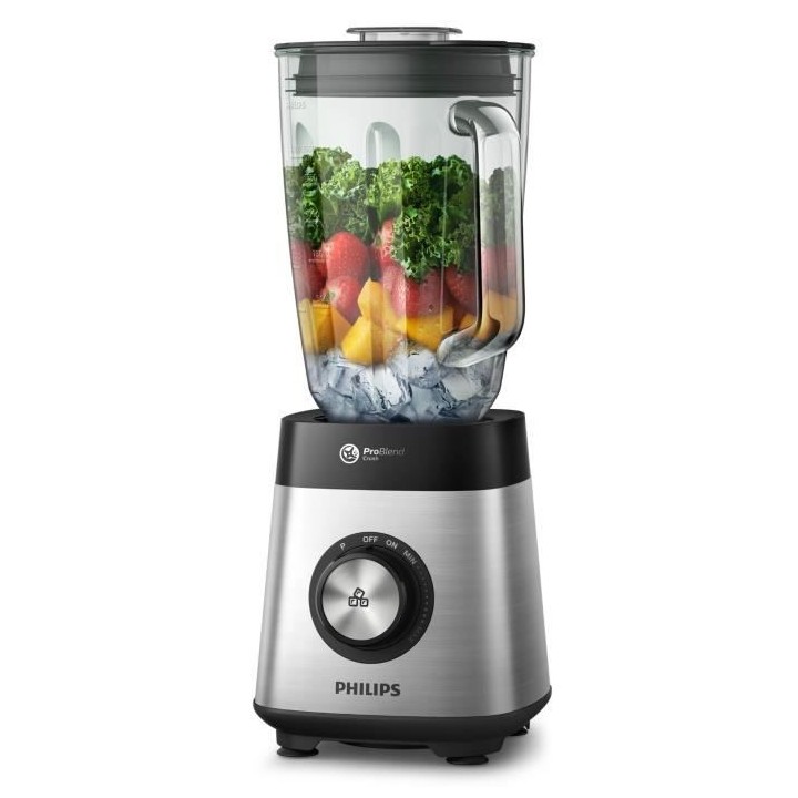 PHILIPS HR3571/90 Blender Series 5000 - Mixeur avec 6 Lames - 1000 W -