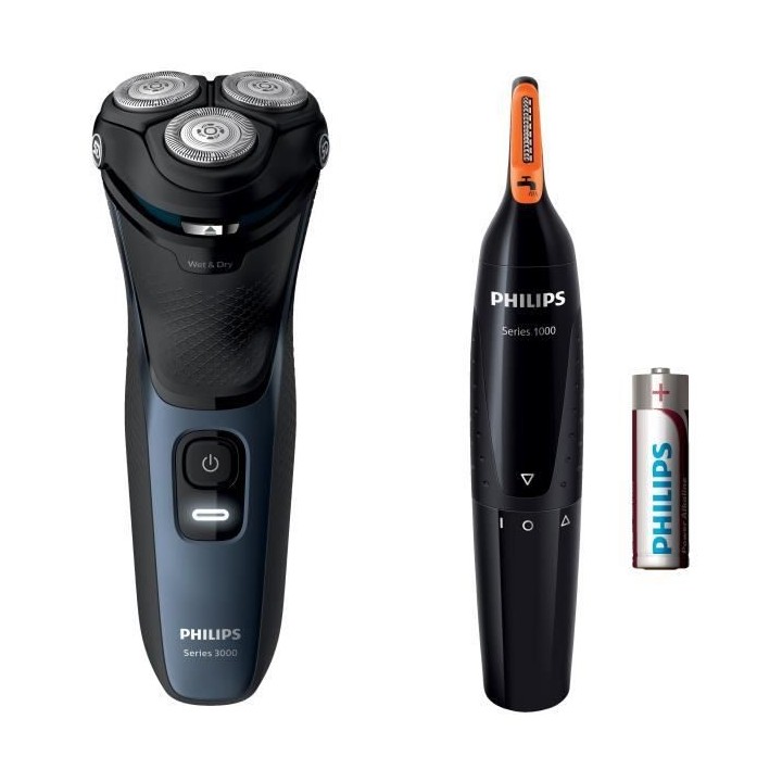 PHILIPS S3134/57 - Rasoir éléctrique 100% étanche Series 3000 - Tet