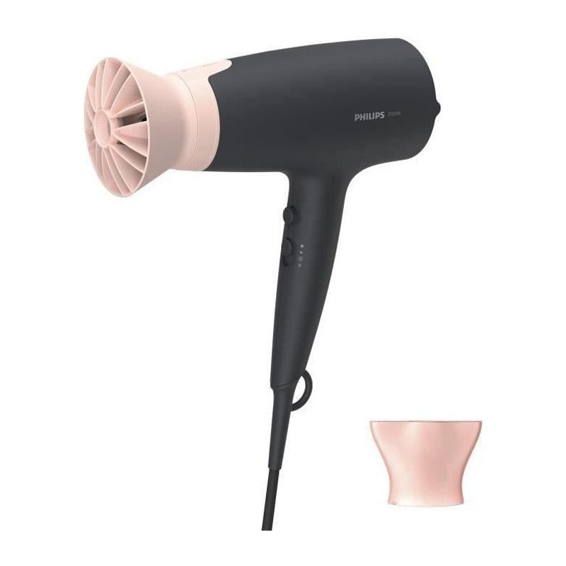 PHILIPS BHD350/10 Seche-cheveux Séries 3000 - 2100W - 6 combinaisons vitesse/T - Fonction ionique - ThermoProtect