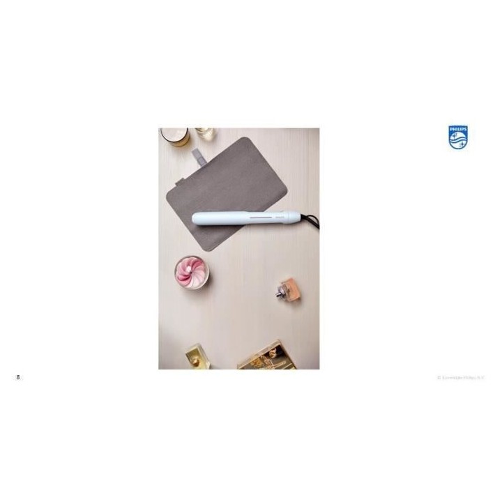 Lisseur PHILIPS Series 5000 BHS520/00, 12 réglages, 2x plus d'ions, b