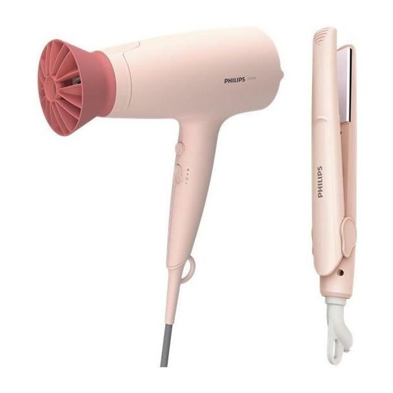 PHILIPS BHP398/00 Seche-cheveux pliable & mini Lisseur voyage - Soin ThermoProtect