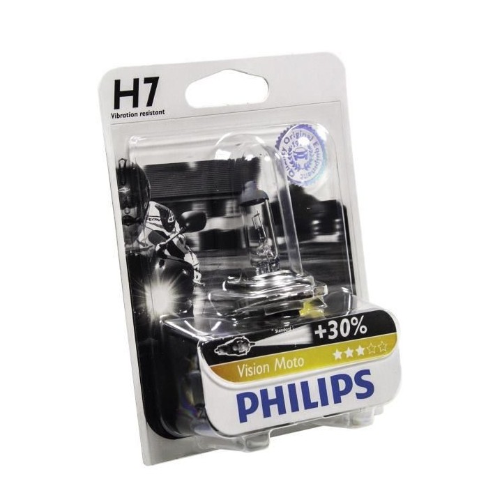 PHILIPS Ampoule halogene Moto Vision H7 - 12V - 55W