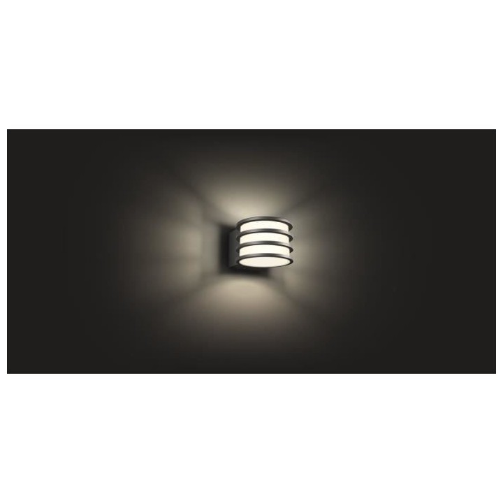 PHILIPS Applique HW Lucca connectée 1x9,5W - Anthracite