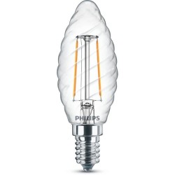 PHILIPS LED Classic 25W Flamme Torsadée E14 Blanc Chaud Non Dimmable