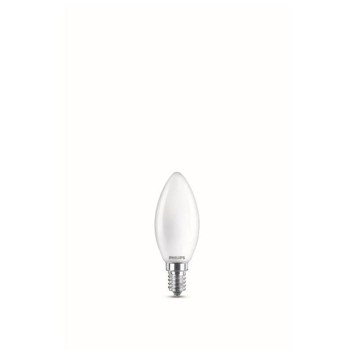 Ampoule LED PHILIPS Non dimmable - E14 - 60W - Blanc Chaud