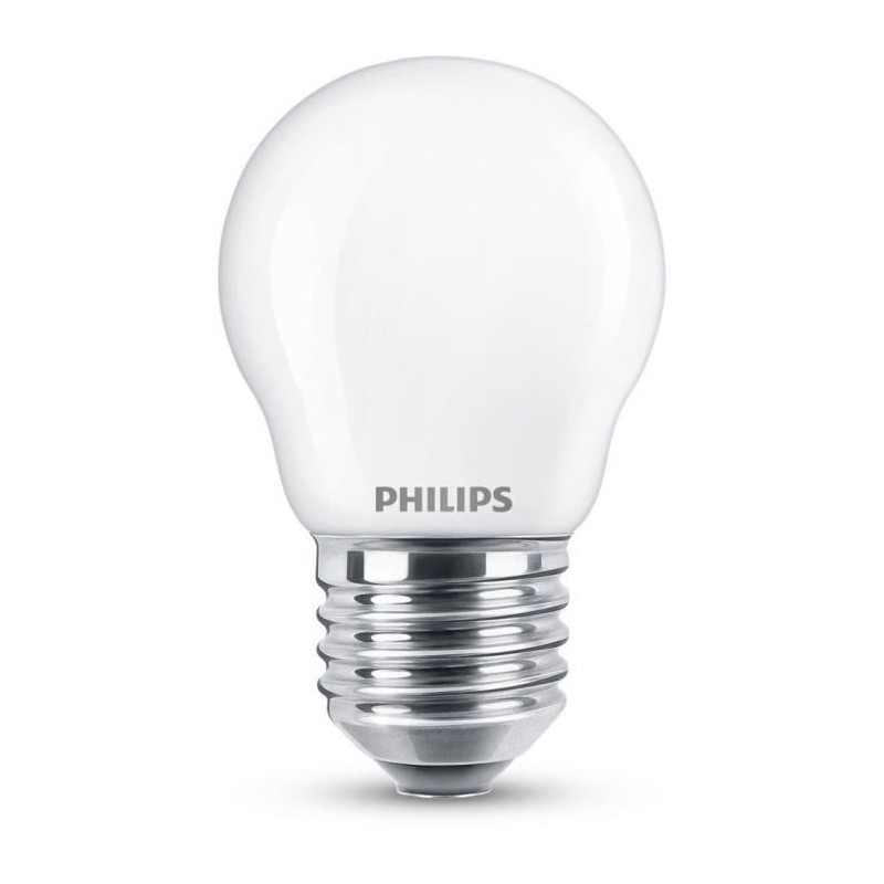 PHILIPS LED Classic 25W Sphérique E27 Blanc Chaud Dépolie Non Dimmable