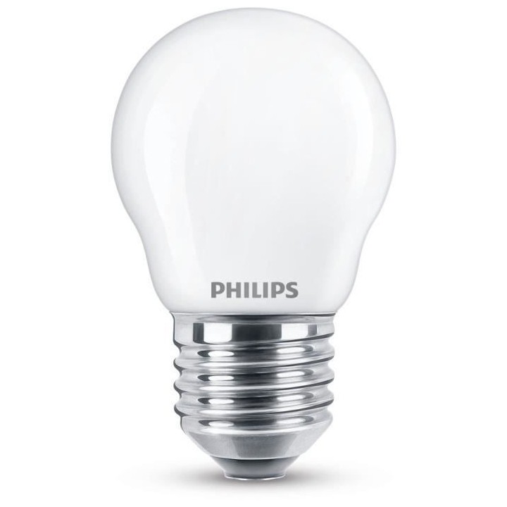 PHILIPS LED Classic 25W Sphérique E27 Blanc Chaud Dépolie Non Dimmab