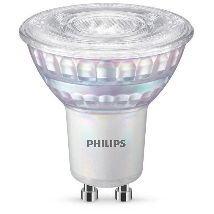 Philips ampoule LED Equivalent 50W GU10, Dimmable, Verre, Lot de 2