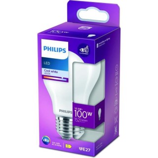 PHILIPS LED Classic 100W Standard E27 Blanc Froid Dépolie Non Dimmabl