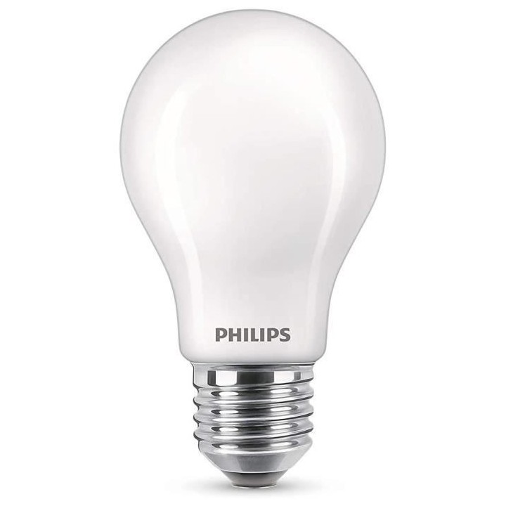 PHILIPS LED Classic 60W Standard E27 Blanc Chaud Non Dimmable Lot de 2