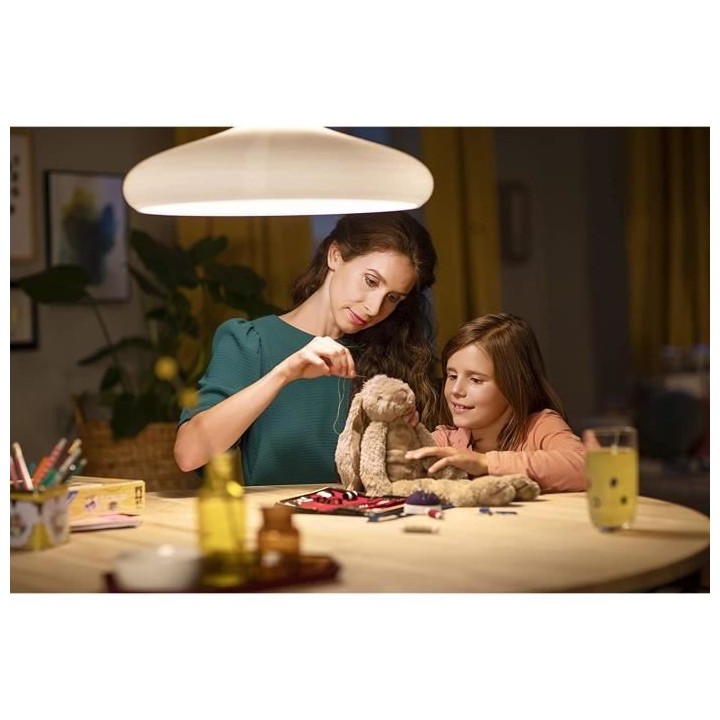 PHILIPS LED Classic 60W Standard E27 Blanc Chaud Non Dimmable Lot de 2