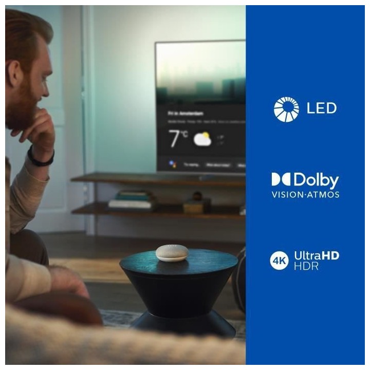 PHILIPS 70PUS7906 TV LED UHD 4K 70 (177cm) - Ambilight 3 côtés - And
