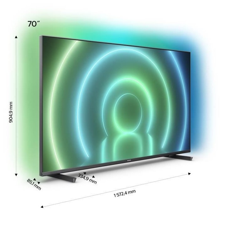 PHILIPS 70PUS7906 TV LED UHD 4K 70 (177cm) - Ambilight 3 côtés - And
