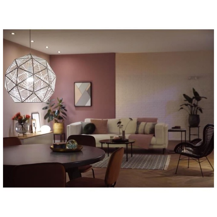 PHILIPS Hue White - Ampoule LED connectée E27 - 9,5W équivalent 75W