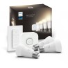 PHILIPS Hue White Kit de démarrage ampoule LED connectée 9,5W - E27 x3 et télécommande Hue