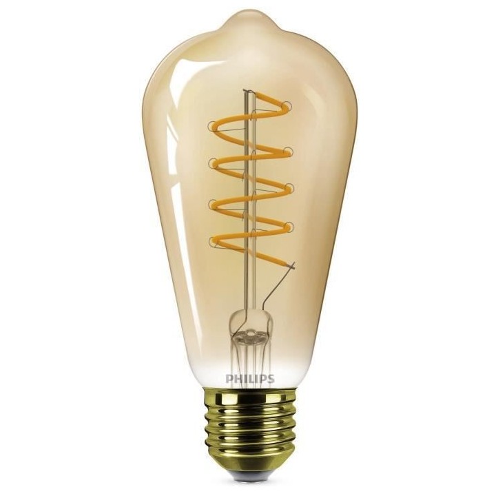 PHILIPS Ampoule LED Edison E27 - 25W Blanc Chaud Ambré - Compatible V
