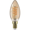 PHILIPS Ampoule LED Flamme E14 - 15W Blanc Chaud Ambré - Compatible Variateur - Verre