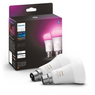 PHILIPS Hue White & Color Ambiance - Ampoule LED connectée 10W - B22