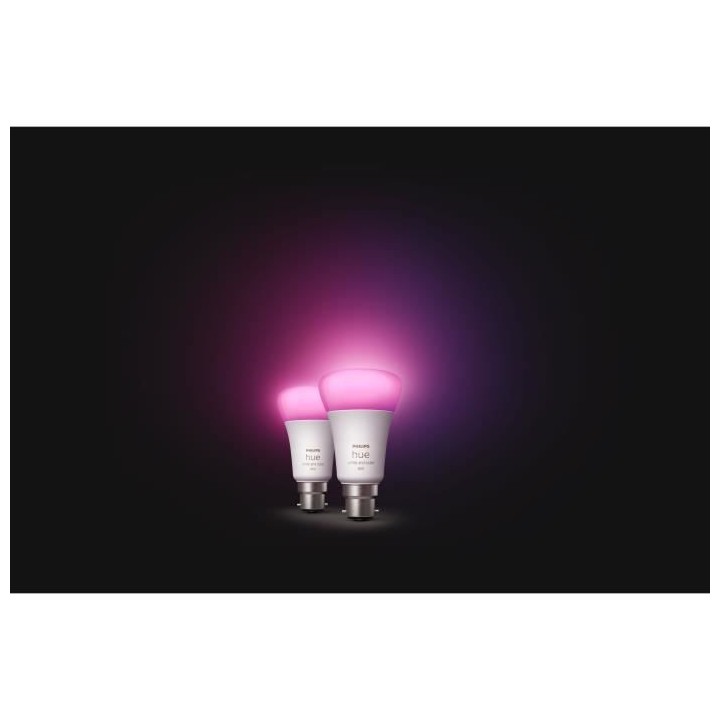 PHILIPS Hue White & Color Ambiance - Ampoule LED connectée 10W - B22