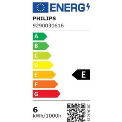 PHILIPS Ampoule LED Edison Vintage Filament E27 - 50W Claire Ambrée - Compatible Variateur - Verre