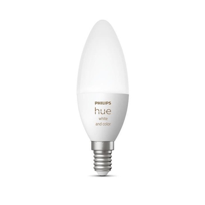 PHILIPS Hue White & Color Ambiance - Ampoule LED connectée flamme E14