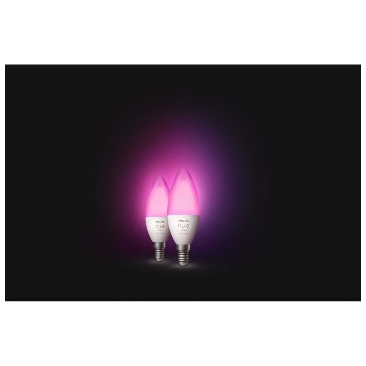 PHILIPS Hue White & Color Ambiance - Ampoule LED connectée flamme E14