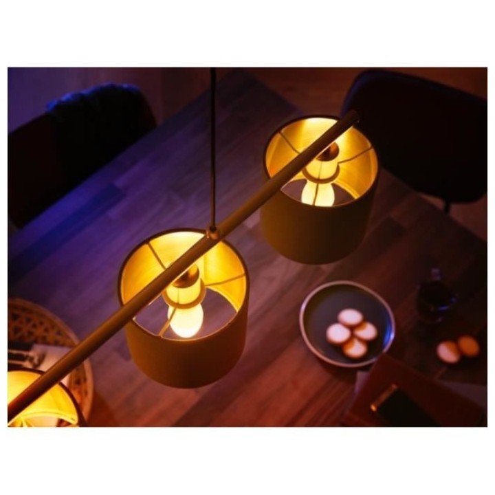 PHILIPS Hue White - Ampoule LED connectée flamme E14 - 5,5W - Compati