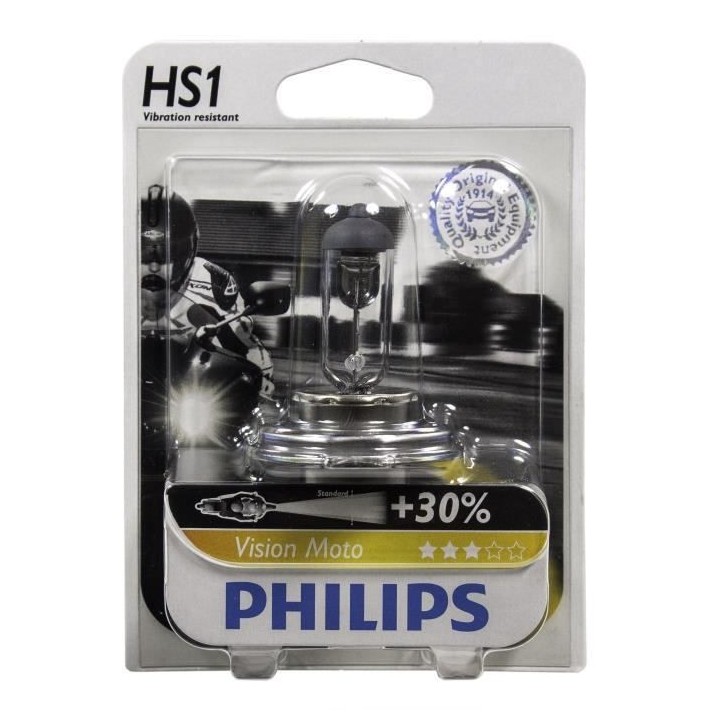 PHILIPS Ampoule halogene Moto Vision HS1 - 12V - 35W