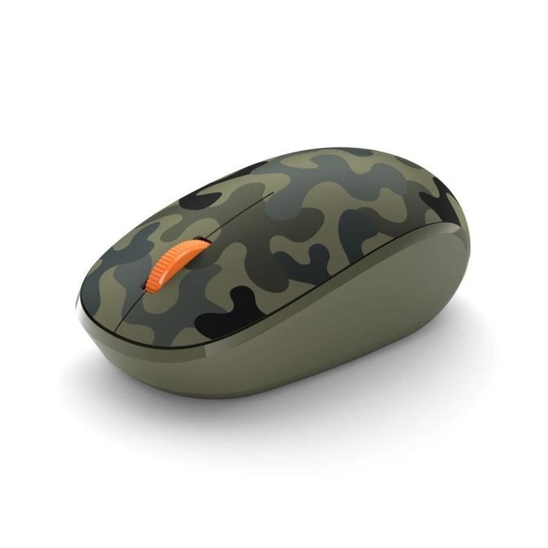 MICROSOFT Souris Bluetooth - Souris optique - 3 boutons - Sans fil - Bluetooth 5.0 - Camouflage Vert Foret