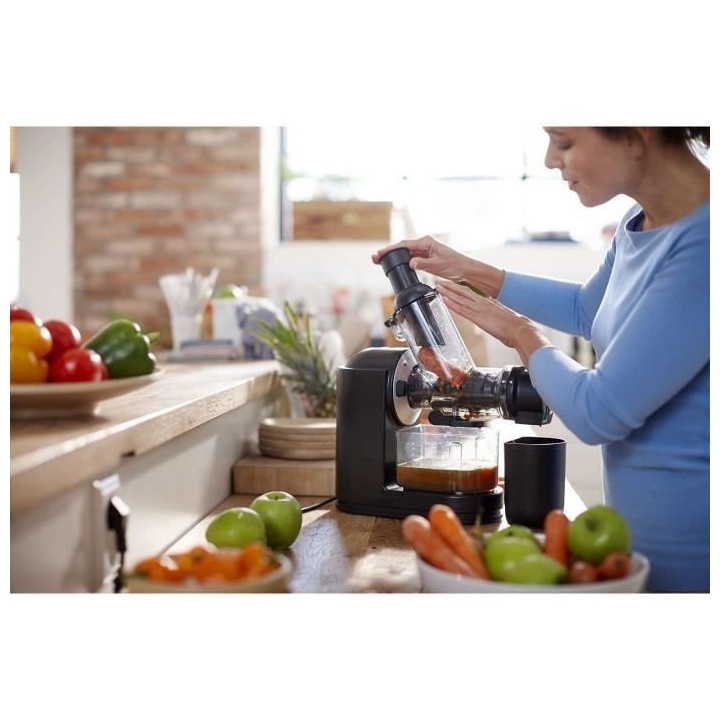 PHILIPS Extracteur de Jus Viva HR1889/70, 150 W, Cheminée XL, Réserv