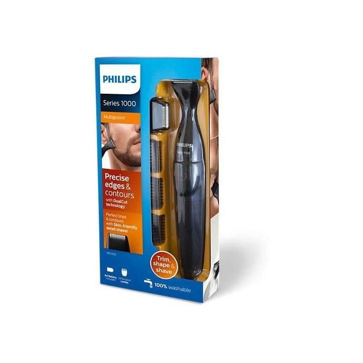 PHILIPS MG1100/16 - Tondeuse précision multistyles - 3 sabots barbe e