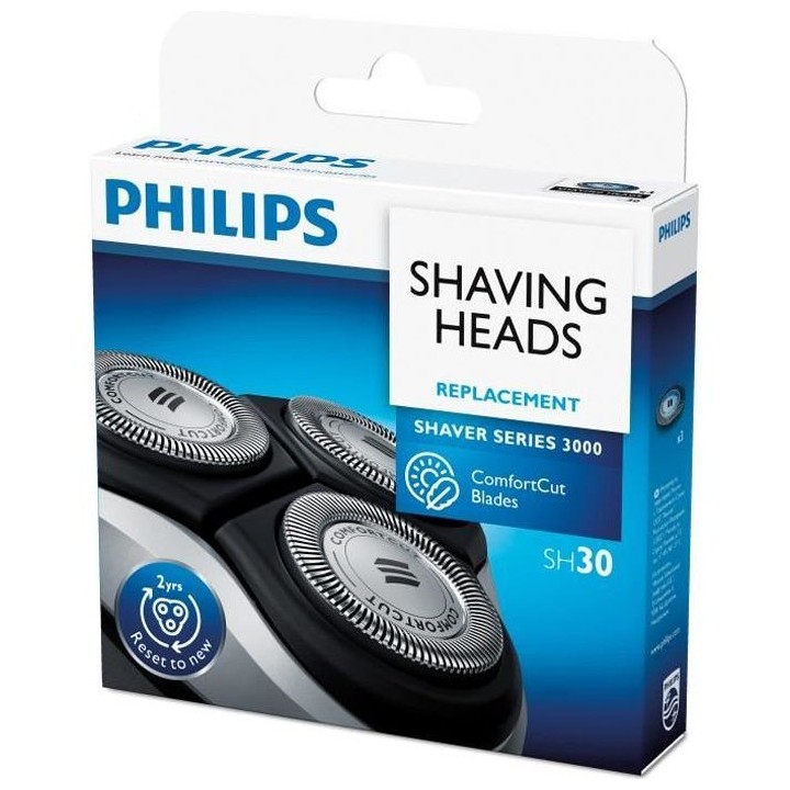 PHILIPS SH30/50 Lot de 3 Tetes de rasoir Series 1000 et 3000