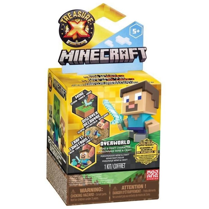 MOOSE TOYS - Set de decouverte - Tresor x Minecraft (display x 12)