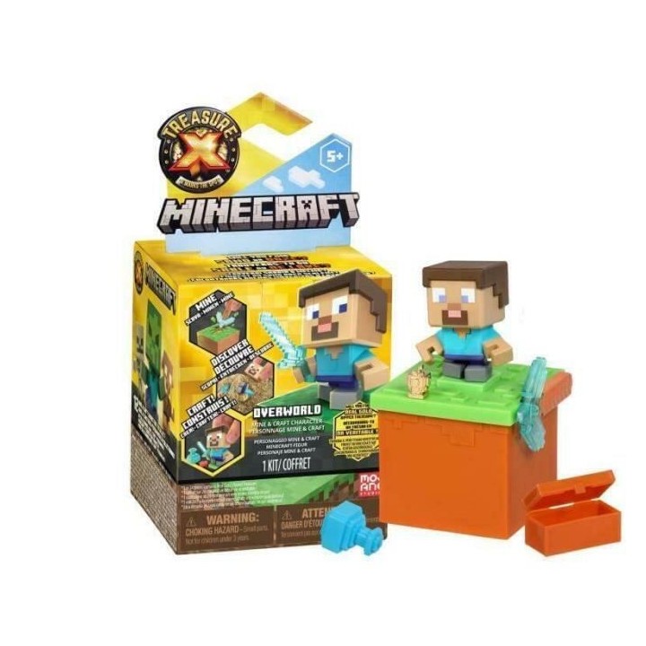 MOOSE TOYS - Set de decouverte - Tresor x Minecraft (display x 12)