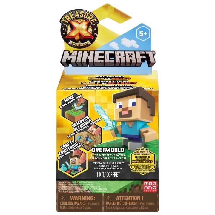 MOOSE TOYS - Set de decouverte - Tresor x Minecraft (display x 12)
