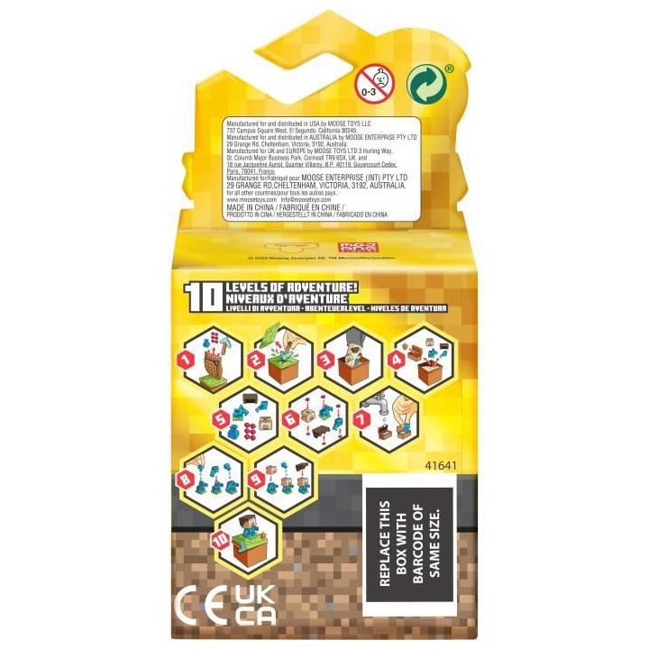 MOOSE TOYS - Set de decouverte - Tresor x Minecraft (display x 12)