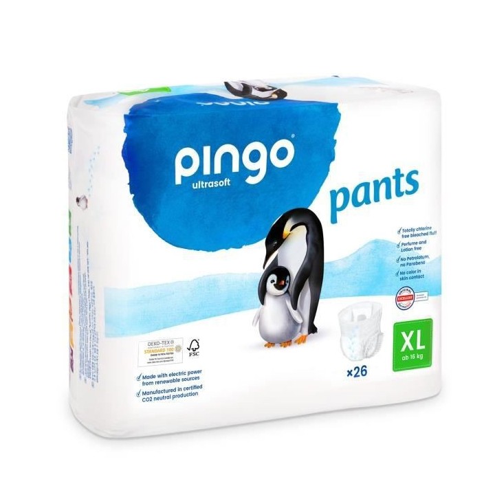 PINGO Couche-culotte Ecologique x26 - Taille 6