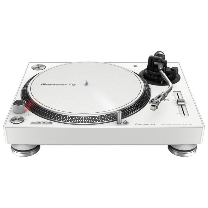 PIONEER PLX-500 Blanche - Platine vinyle a entraînement direct 3 vite